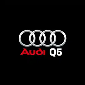 Audi Q5 puddle lights projecting Q5 logo on ground