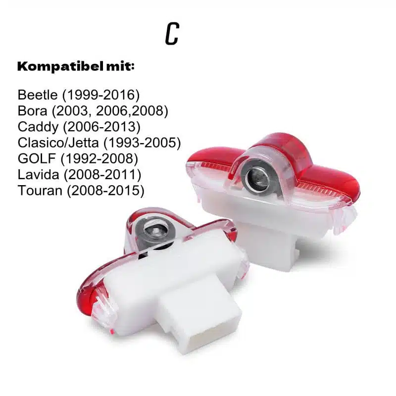 VW R Logo Puddle Lights VW Puddle Lights