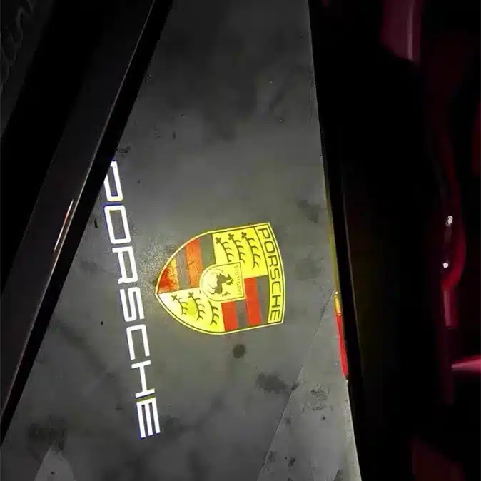 Porsche Door Lights Quartz Glass Lens Porsche Door Lights