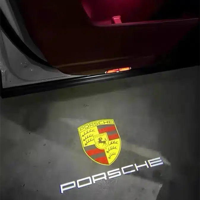 Porsche Door Lights Porsche Door Projector Lights Night View
