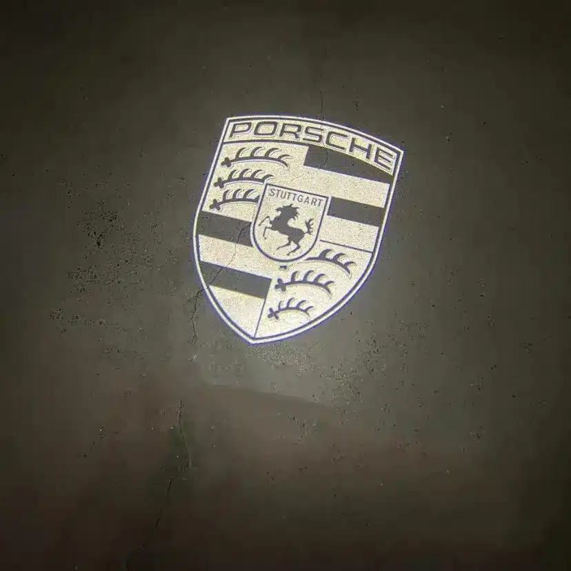 porsche logo puddle lights High Definition Porsche Puddle lights