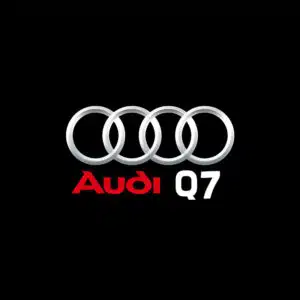 Audi Q7 Puddle Lights projecting the Q7 logo on the ground