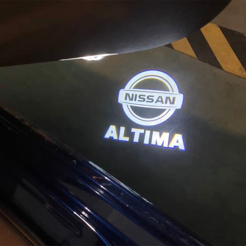 2PCS Car Door Lights For Altima 2005-2022 - LED Welcome Ghost Shadow Puddle Lights With Logo Projection