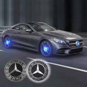 LED Mercedes Floating Center Caps