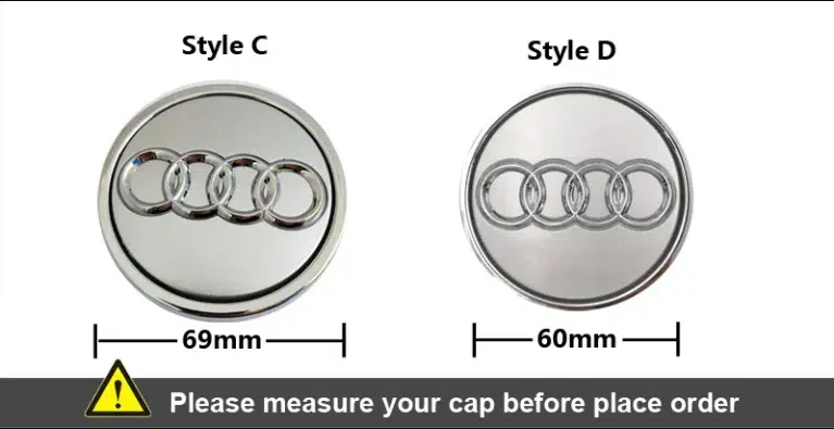 Audi Floating Center Cap Audi LED Floating Center Caps