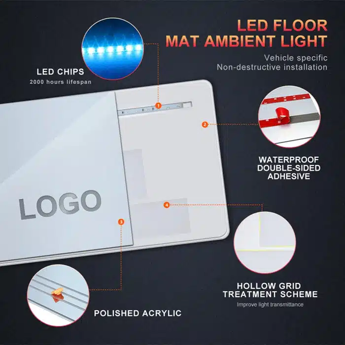 RAM LED Floor Mats car led floor mats