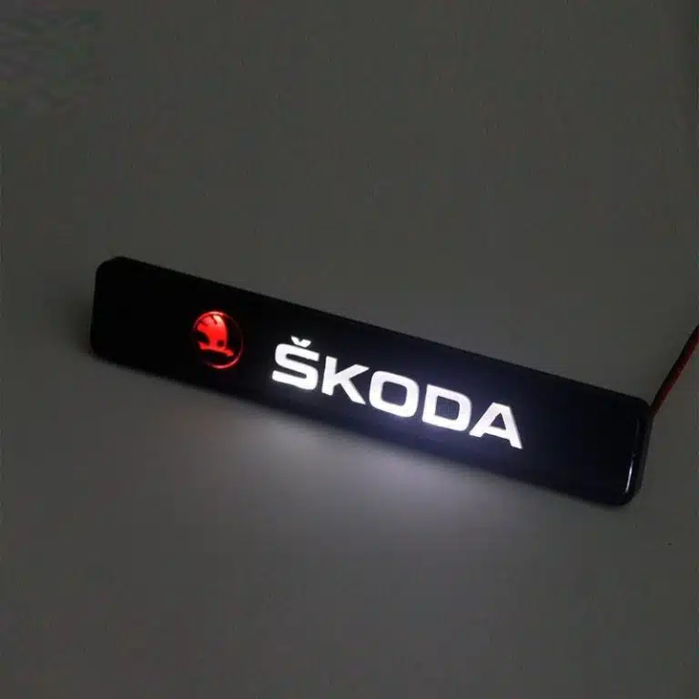 Skoda Front Emblem Skoda LED Front Emblem