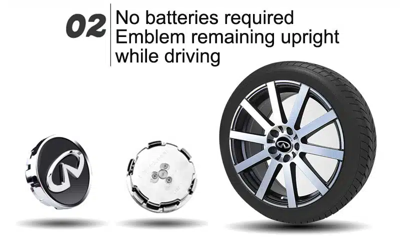Infiniti Floating Center Caps Infiniti Floating Center Caps
