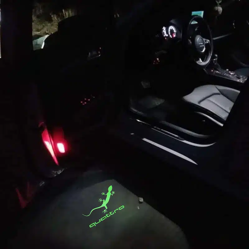 audi quattro door lights Audi Quattro Puddle Lights